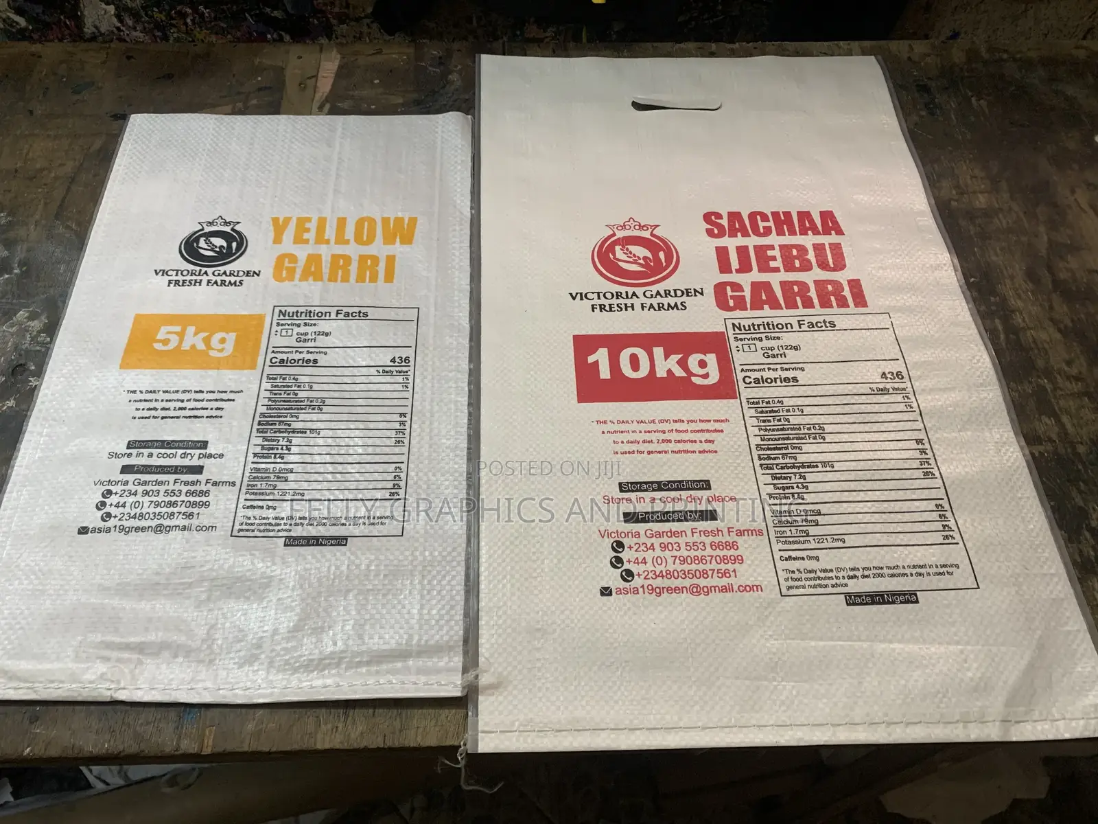 Two Colour Print On Sack