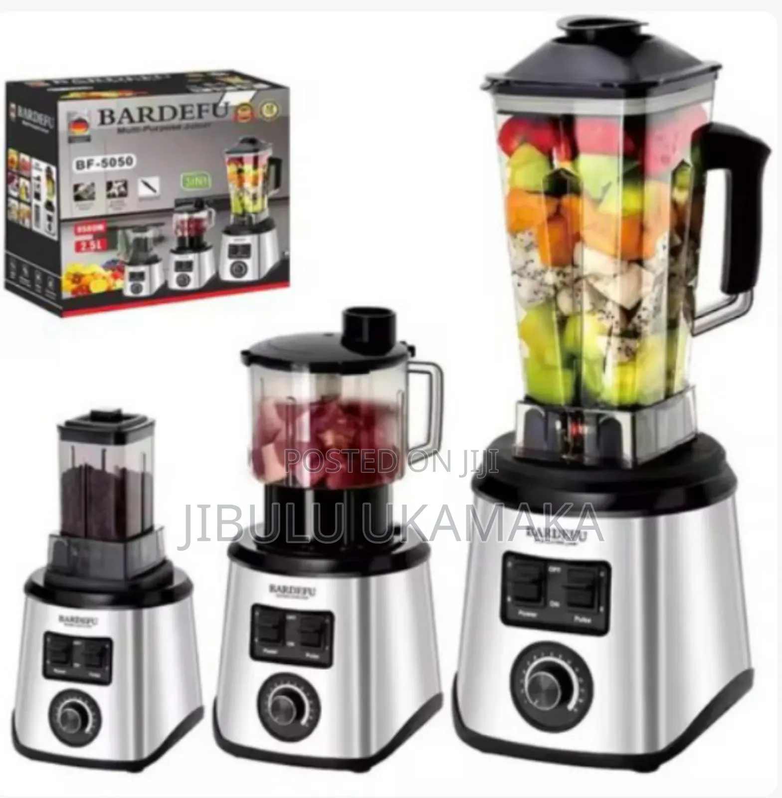 3 in 1 Bardefu Multipurpose Blender Set