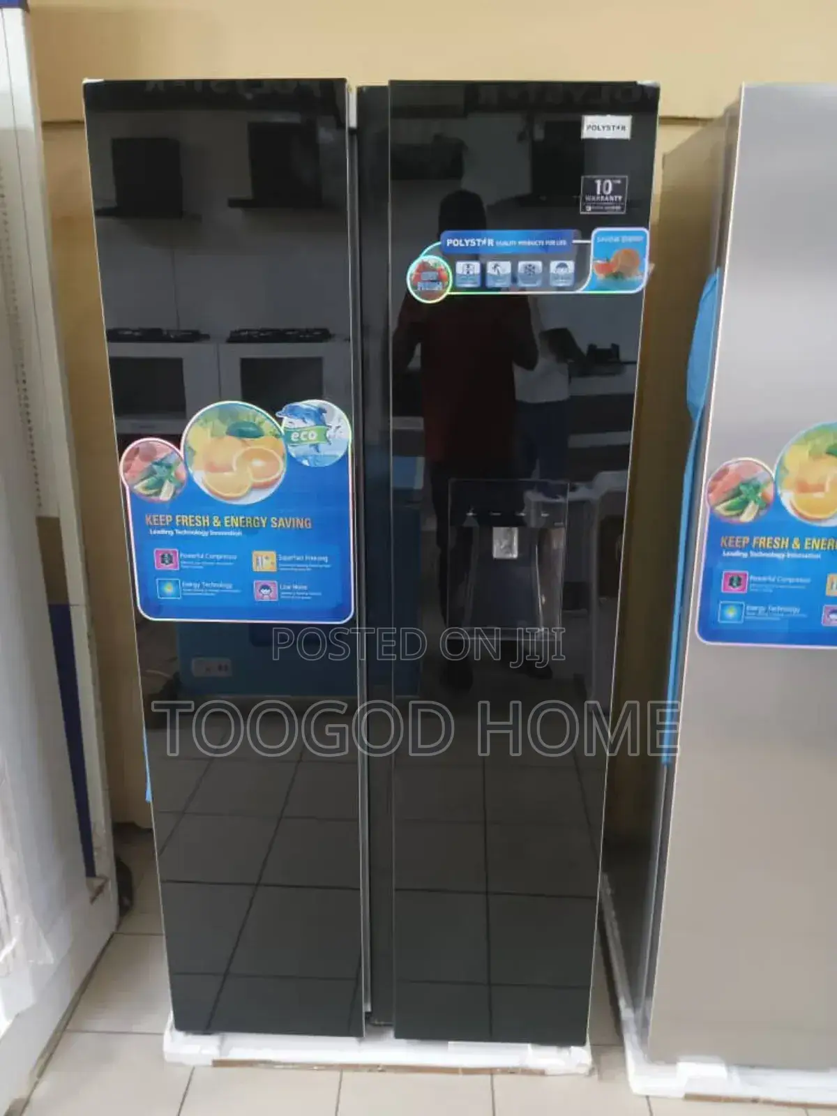 Polystar Side by Side Refrigerator