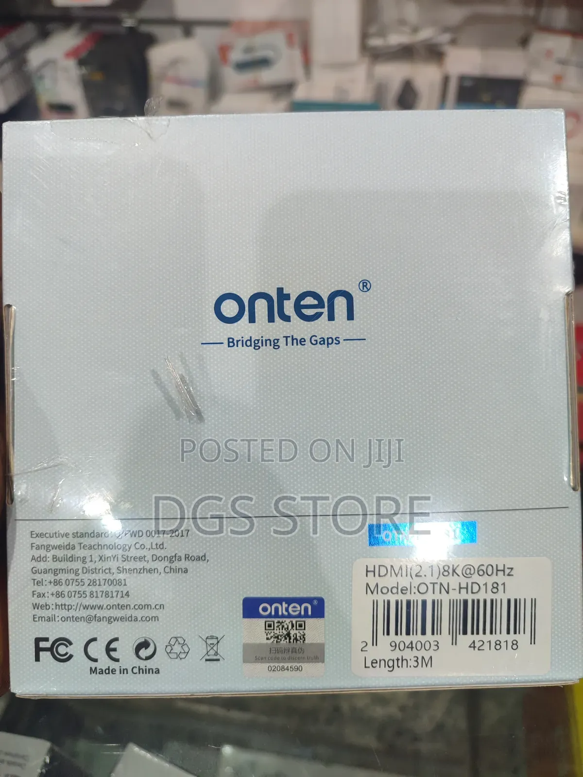 Onten High Speed Hdmi Cable V2.1 3m