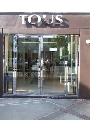 Stanless Hotel Entrance Doubles Leaf Door