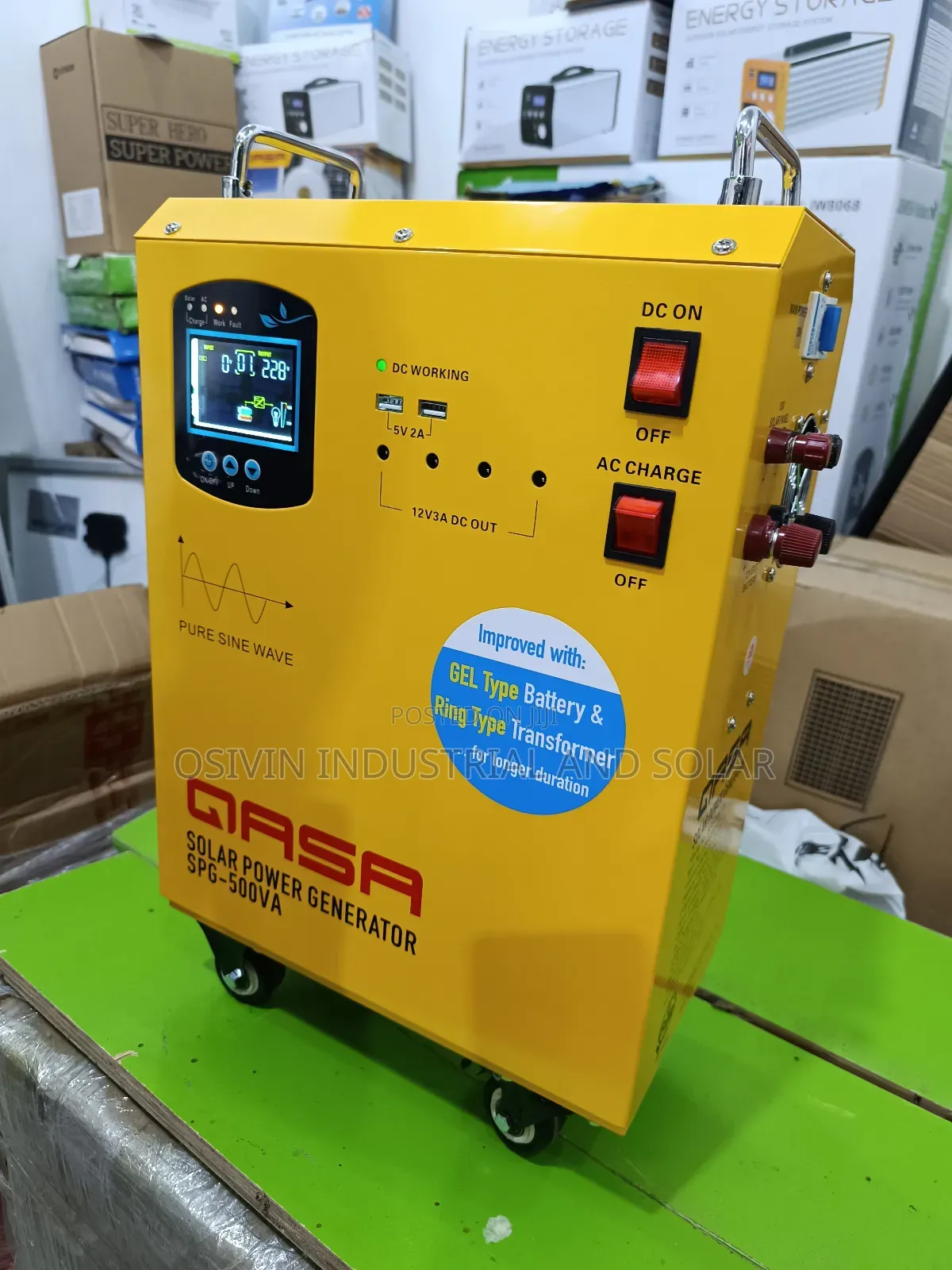 Qasa 500w Solar Generator With 200w Solar Panel