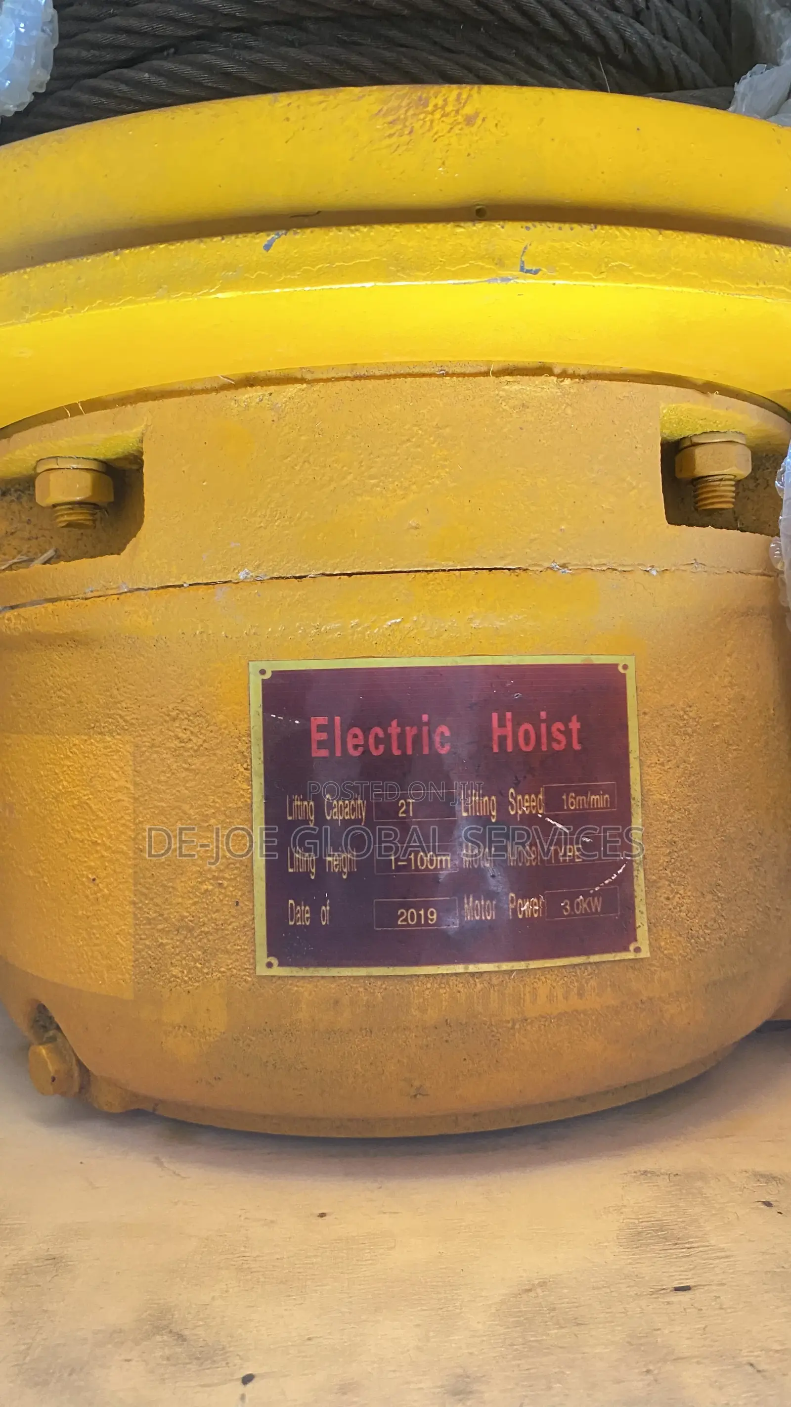 2ton Electric Wirerope Winch, for Pulling and Lifting