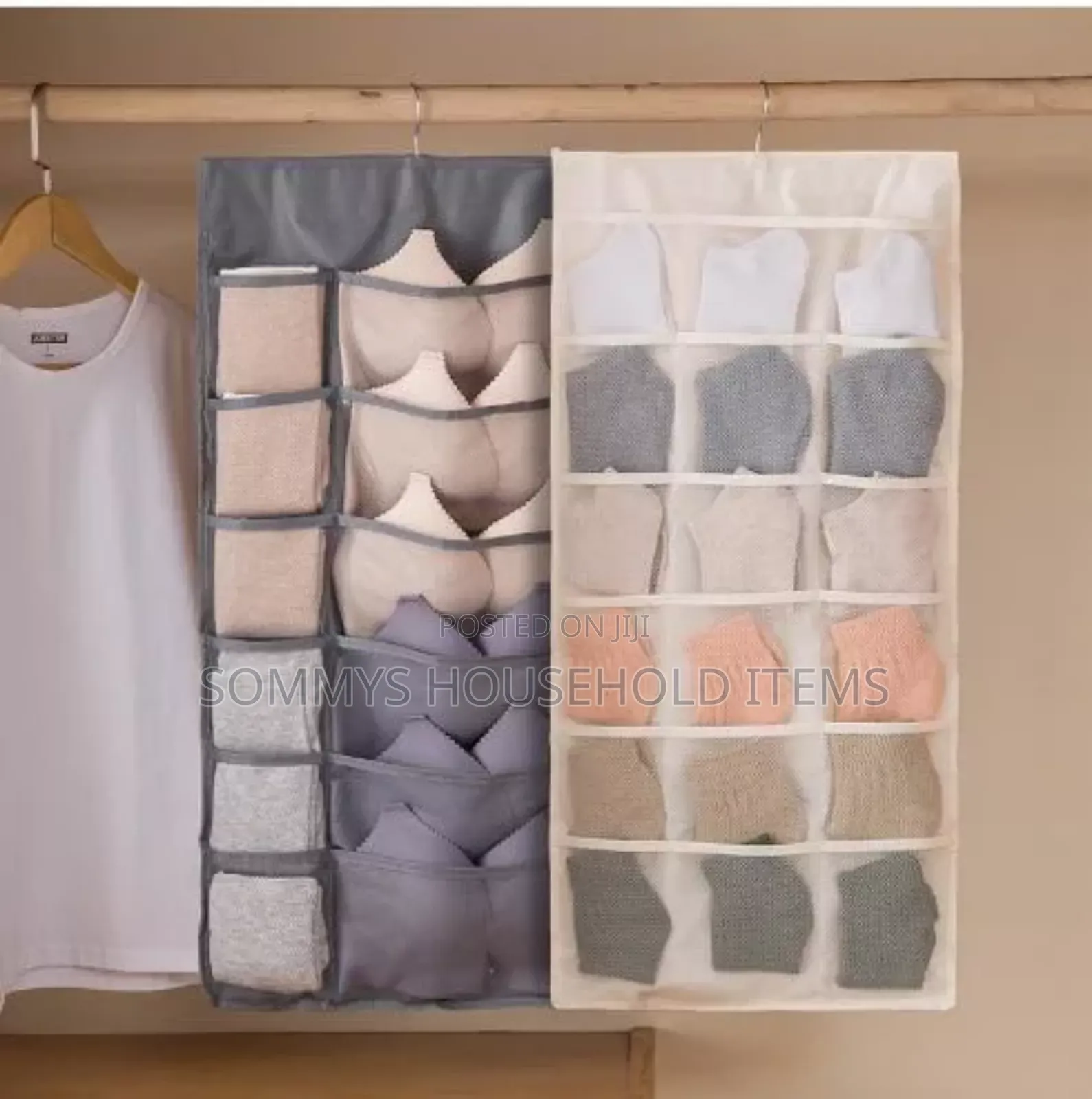 Double Sided Undies Wardrobe Organizer