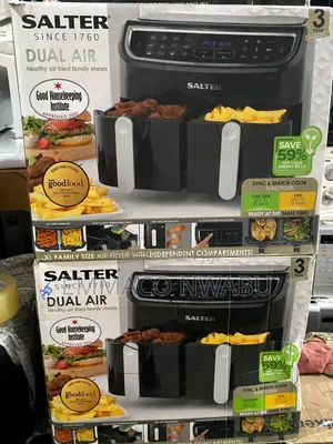 Salter Dual Air Double Door Airfryer Oven 8litres.