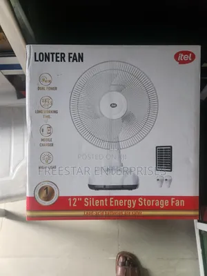 Itel Solar Fan Will Light Bulbs. Itel Rechargeable Fan, Bulb