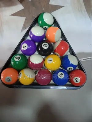 Medium Snooker Balls With Rack