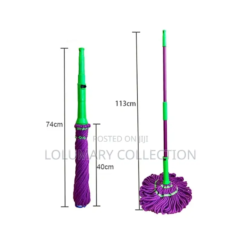 Self Wringing Twist Mop, Microfiber Squeeze Mop