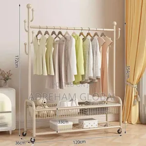 Golden Clothes/Coat and Hat Rack