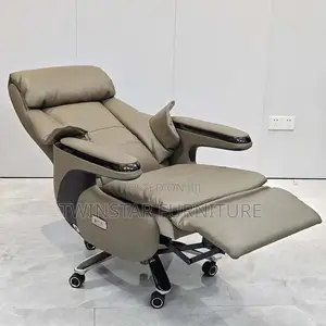 New Modern Executive Office Leather Chair With Footrest