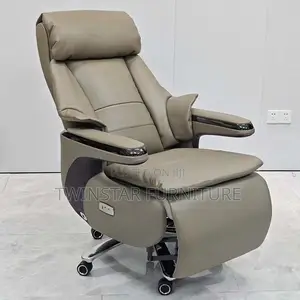 New Modern Executive Office Leather Chair With Footrest