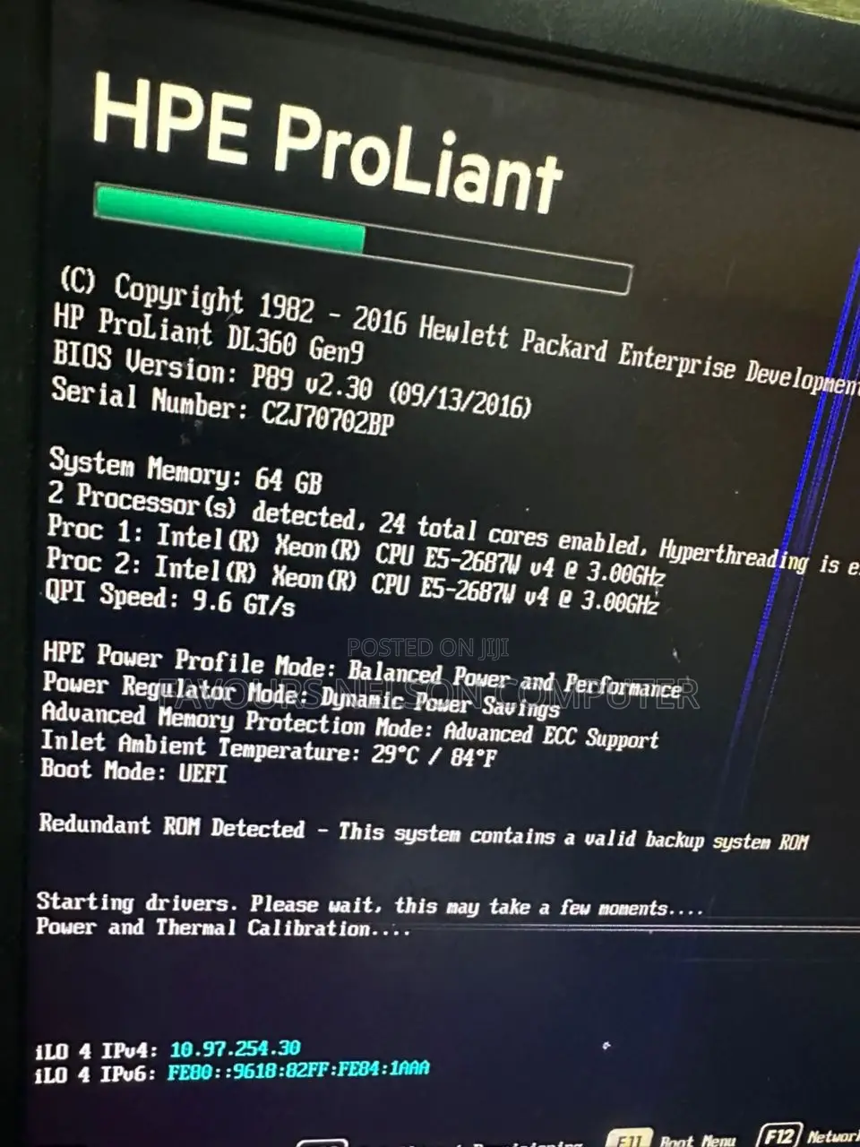 Server HP ProLiant DL360 Gen10 64GB Intel Xeon HDD+SSD 2T