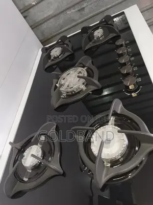 New Long-Lasting Polystar Pv-Ba8705agps 5 Burner Inbuilt Gas