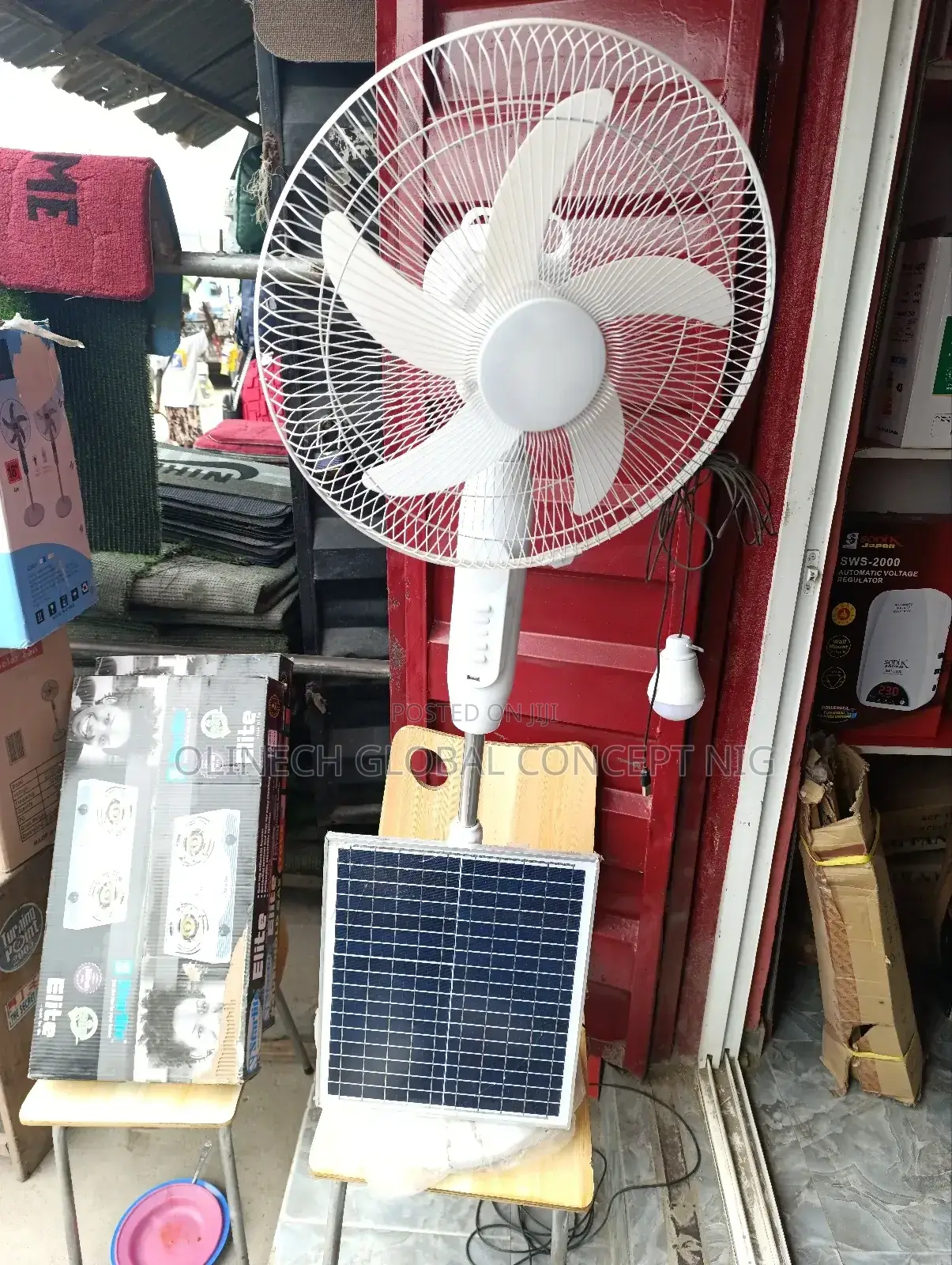 Solar Reachable Standing Fan
