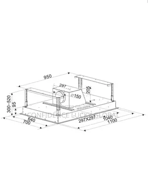 110cm Ceiling Cooker Hood