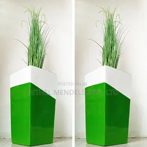 Photo - Combo of Artificial Plants and Fiberglass Planters