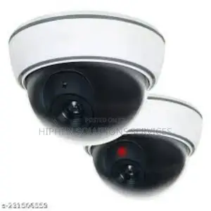 Dummy Security CCTV Camera With Flashing Red LED Light