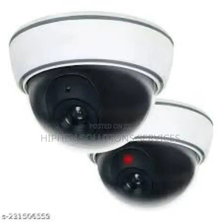 Dummy Security CCTV Camera With Flashing Red LED Light
