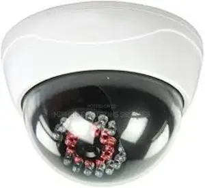 CCTV Security Dummy Dome Camera With Red LED Light for Home