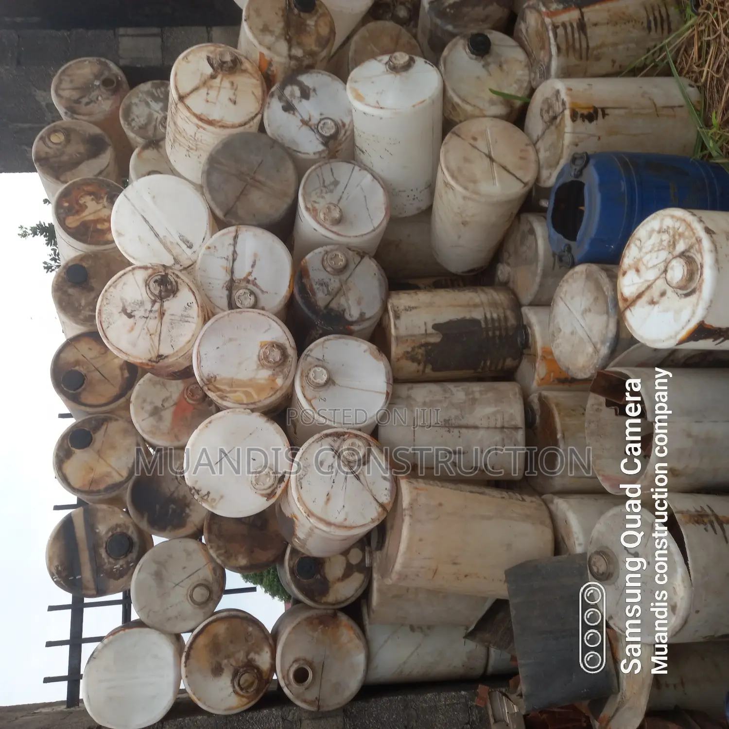 Used Plastic Drums for Recycling