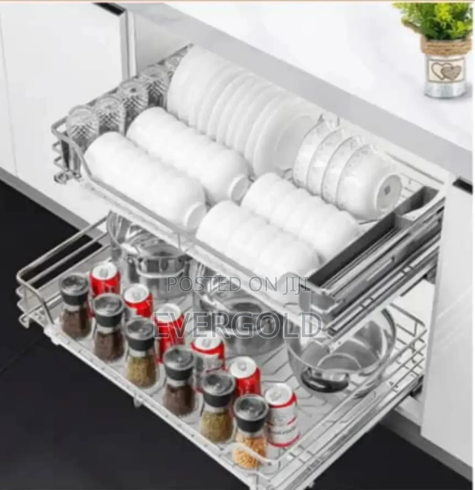 80cm Drawer Plate Rack Available With Complete Accessories
