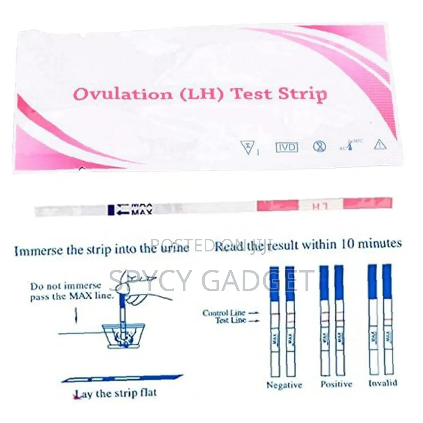 Ovulation Test Strip (LH) - 5 Strips With 1 PT Strip