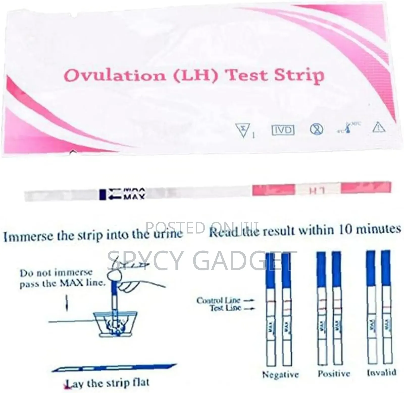 Ovulation Test Strip (LH) - 5 Strips With 1 PT Strip
