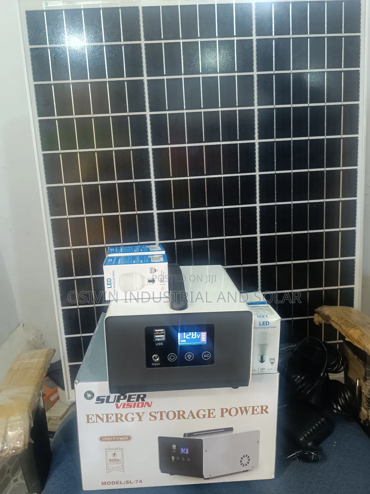 Super Vision 300w Solar Generator/ Space Extra/ 80w Panel