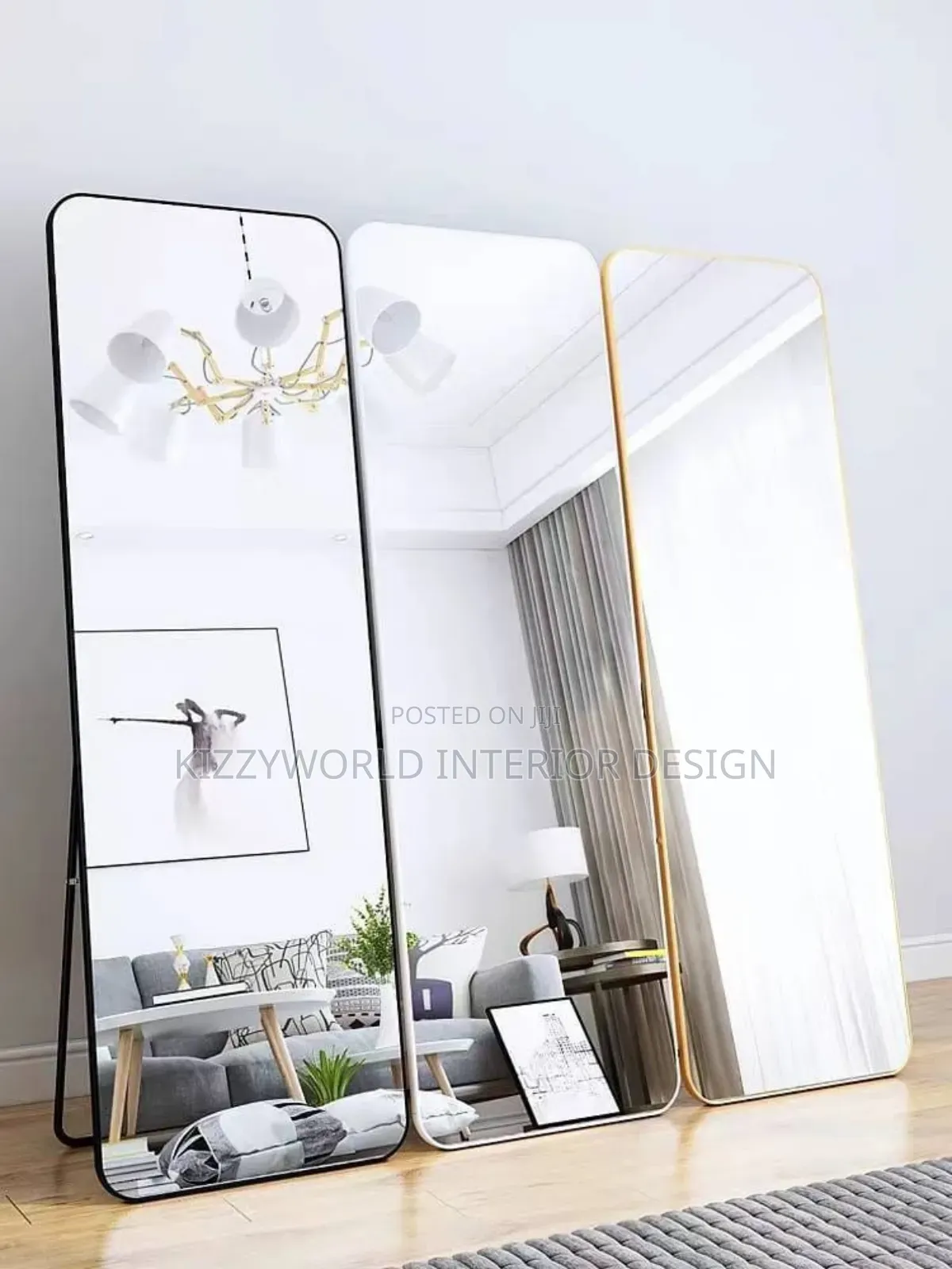 Imported Full Body Standing Mirror .