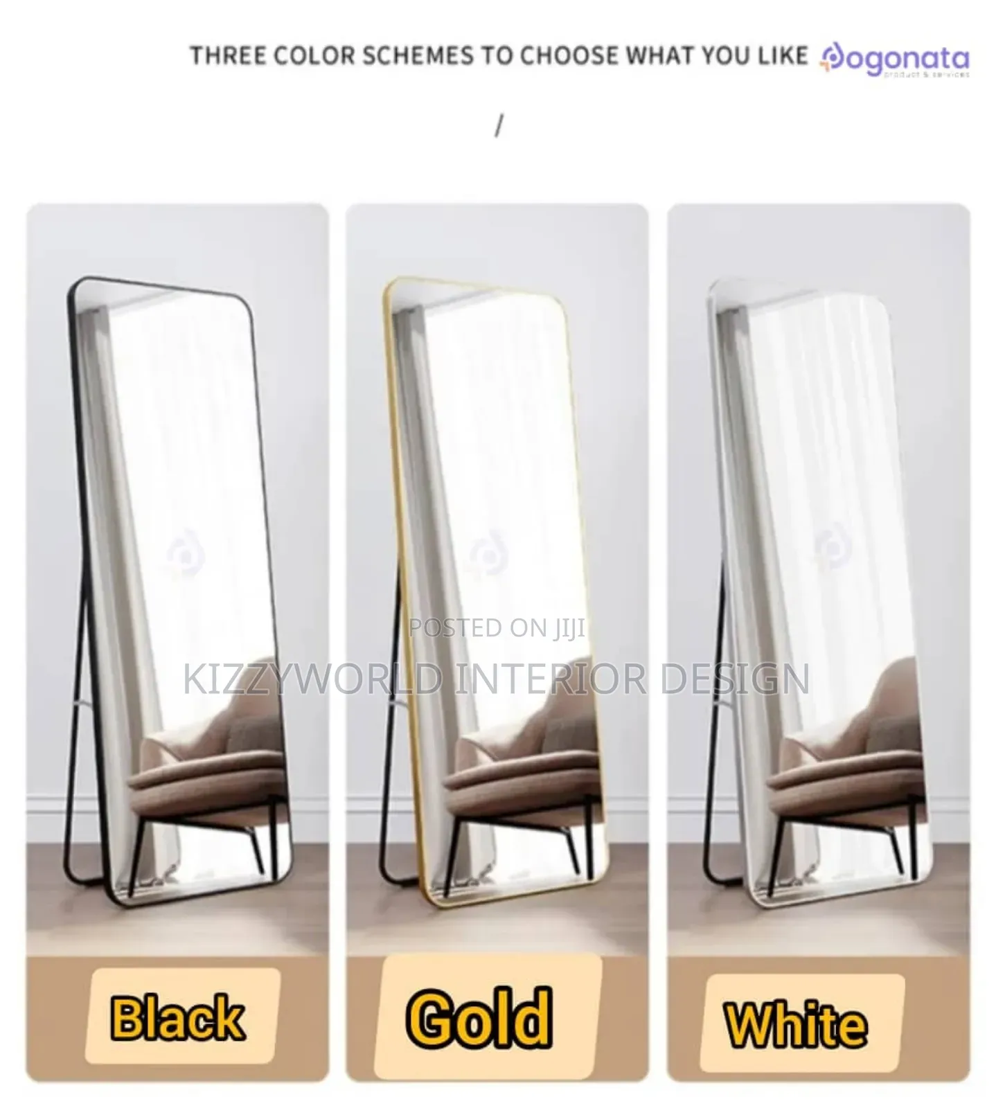 Imported Full Body Standing Mirror .