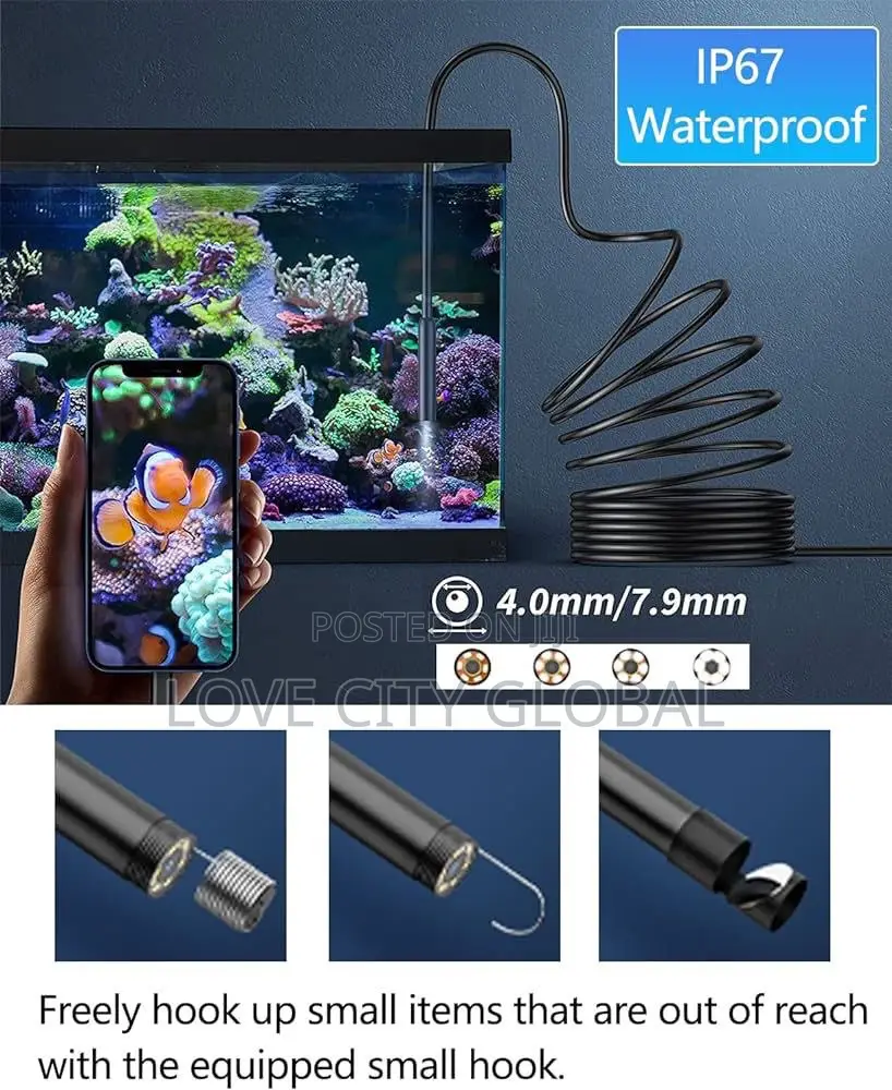 Single Lens Waterproof HD Pixel Industrial Camera Endoscope