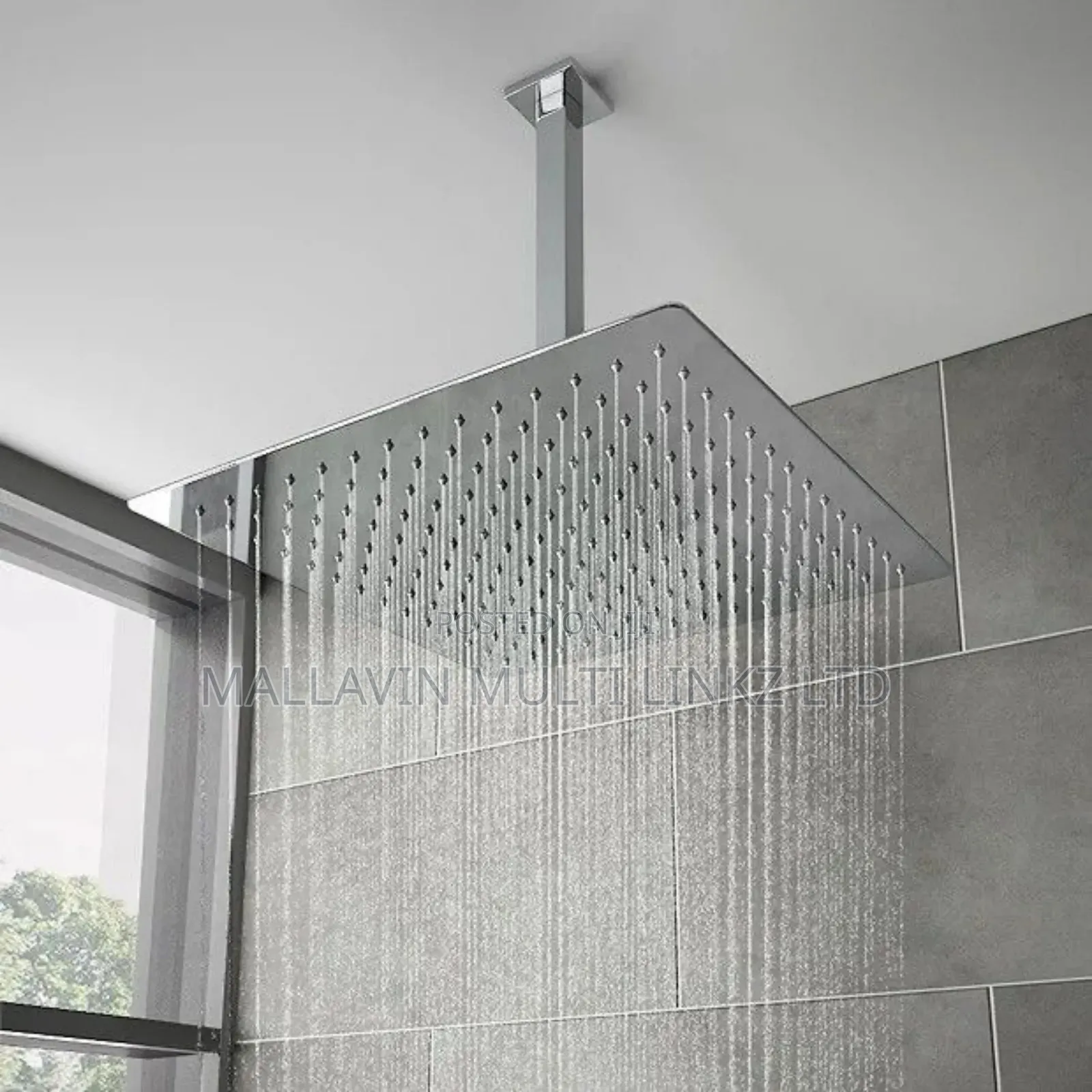 Silver Rainfall Shower