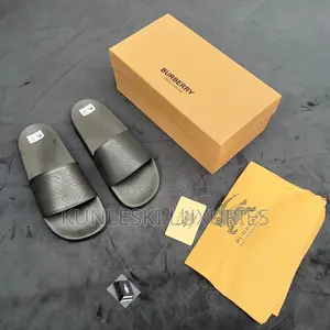 Original Burberry Leather Slides