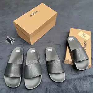 Original Burberry Leather Slides
