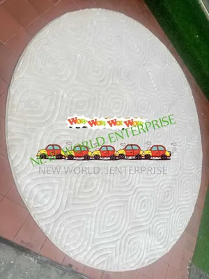 7by7 Feets Modern Luxury Round Persian Turkish Centre Rug