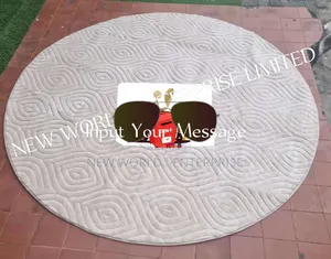 7by7 Feets Modern Luxury Round Persian Turkish Centre Rug