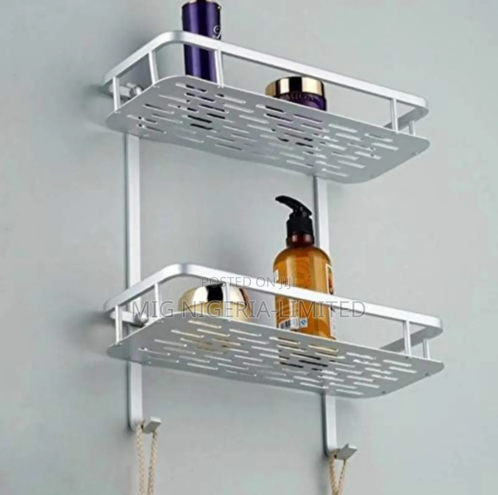 2 Layers Bathroom Kitchen Storage Rack Shelf