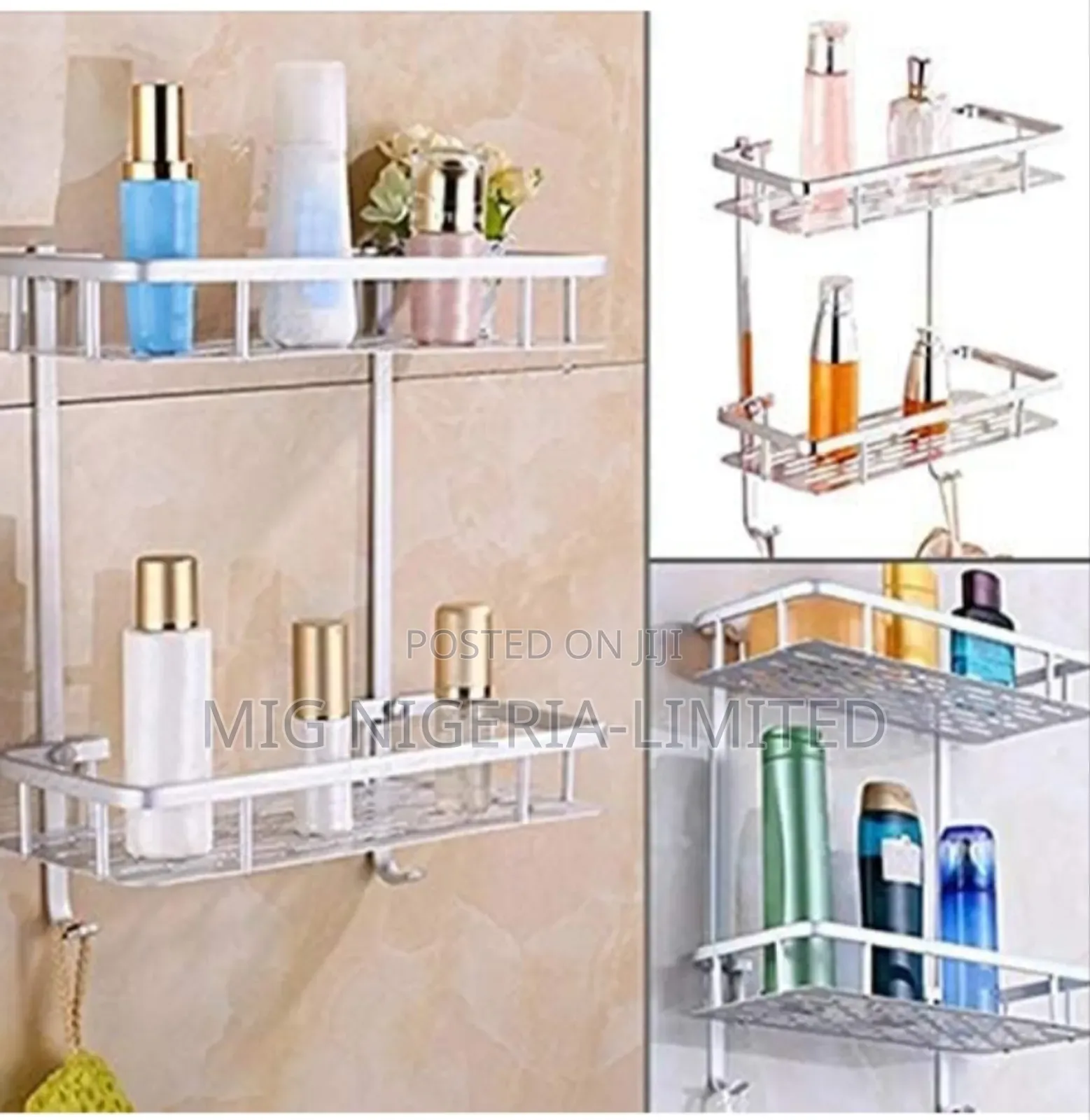 2 Layers Bathroom Kitchen Storage Rack Shelf