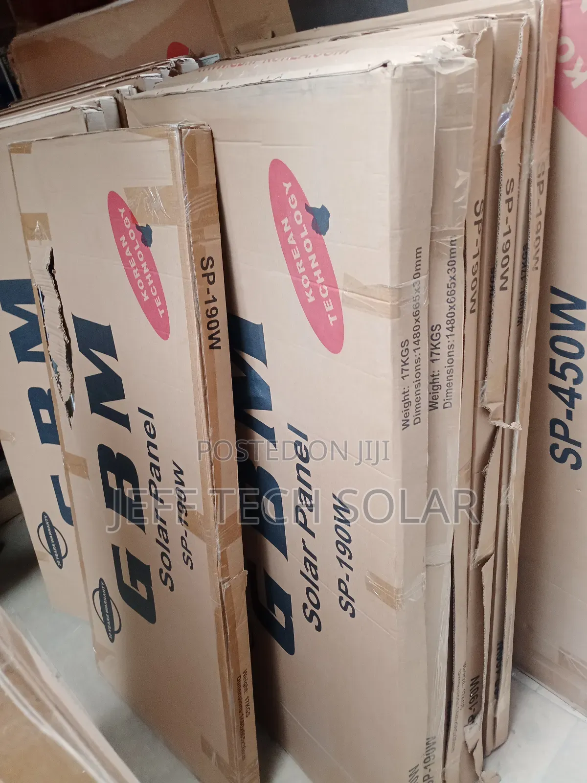 Original 190w GBM Solar Panel Mono