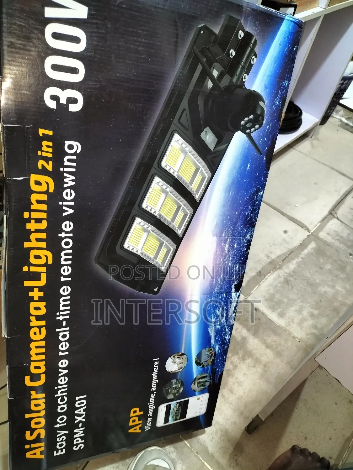 Solar Powered Security Camera Street Light Outdoor 300 Watt
