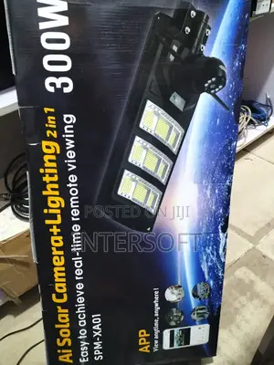 Solar Powered Security Camera Street Light Outdoor 300 Watt