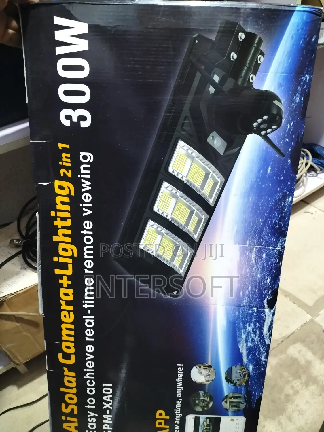 Solar Powered Security Camera Street Light Outdoor 300 Watt