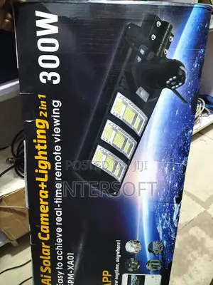 Solar Powered Security Camera Street Light Outdoor 300 Watt