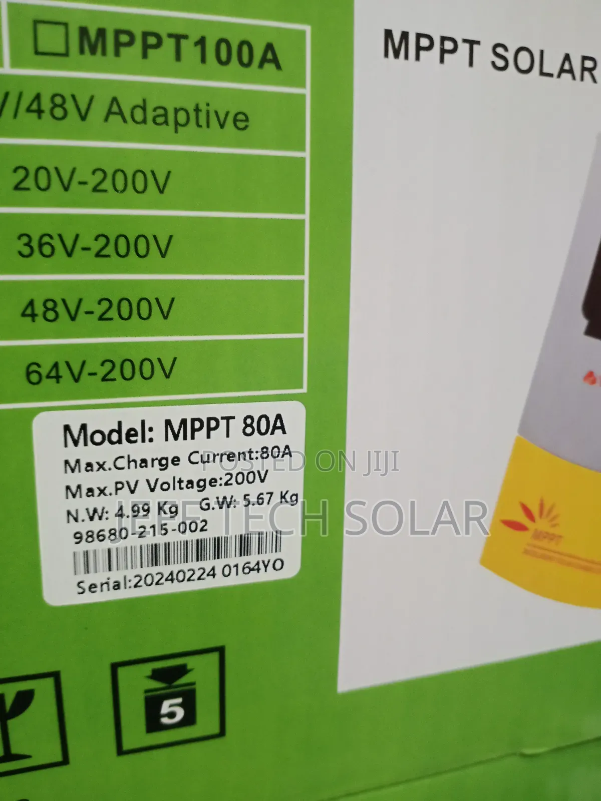 Original 80ah YOHAKO MPPT Charge Controller