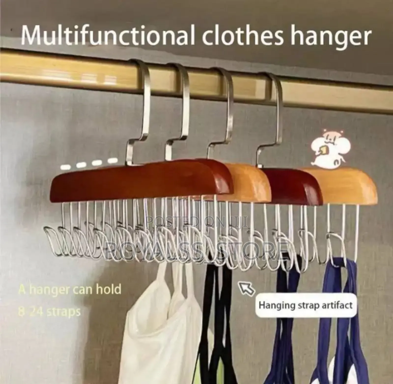 3pcs Multifunctional Hanger With Hook