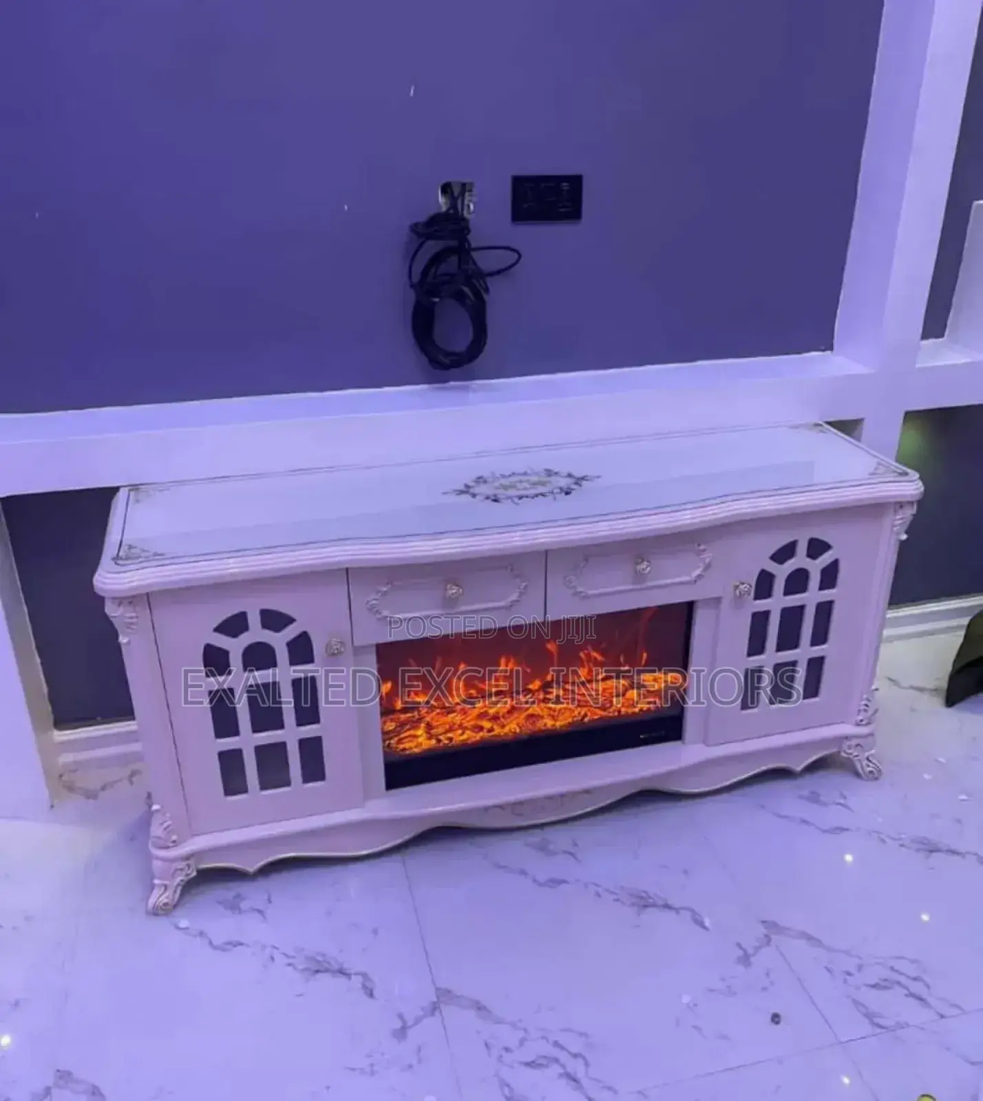 High Quality Unique Fire Work Tv Stand