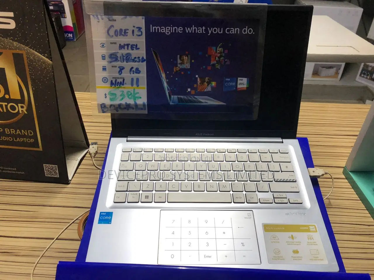 New Laptop Asus 8GB Intel Core I3 SSD 512GB