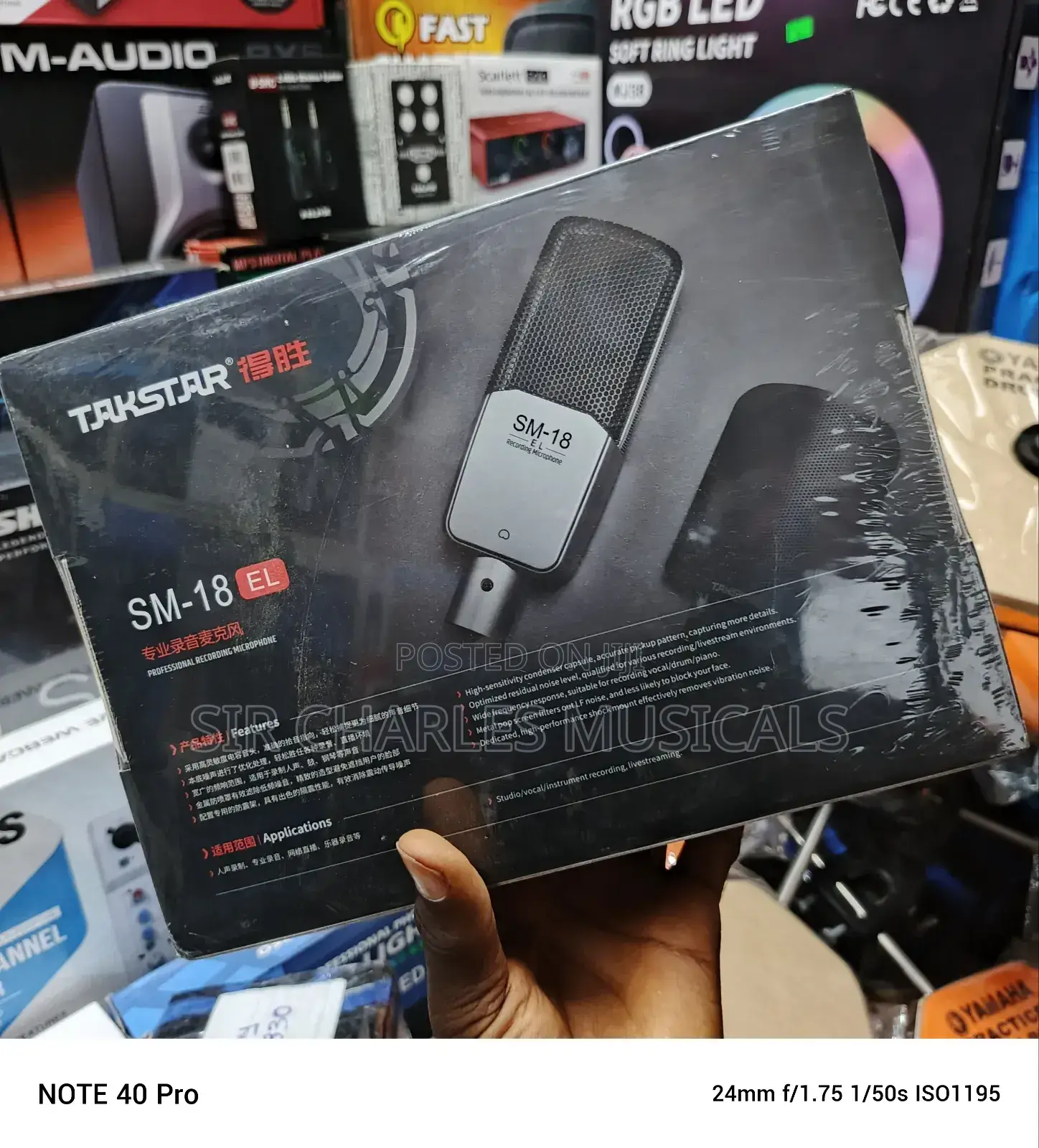 Original Takstar SM-18 EL Condenser Studio Microphone