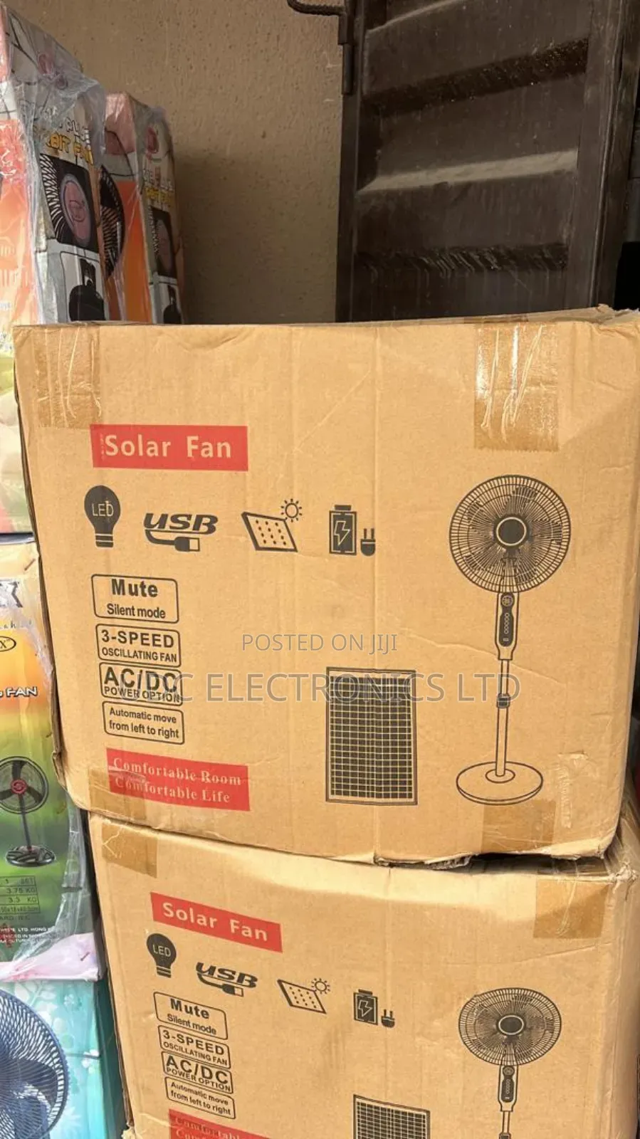 Original Solar Rechargeable Fan