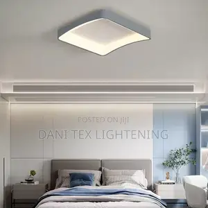 Square Minimalist White/Black/Gray Modern LED Ceiling Lamp
